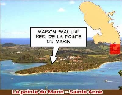 Malilia Beach A Sainte-Anne - Wifi -5 Min A Pied De La Plage Eksteriør bilde